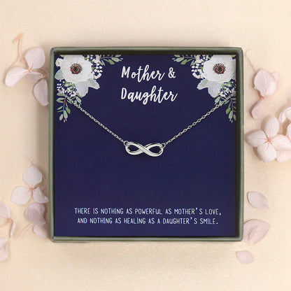 "Mother and Daughter" Card and Infinity Necklace