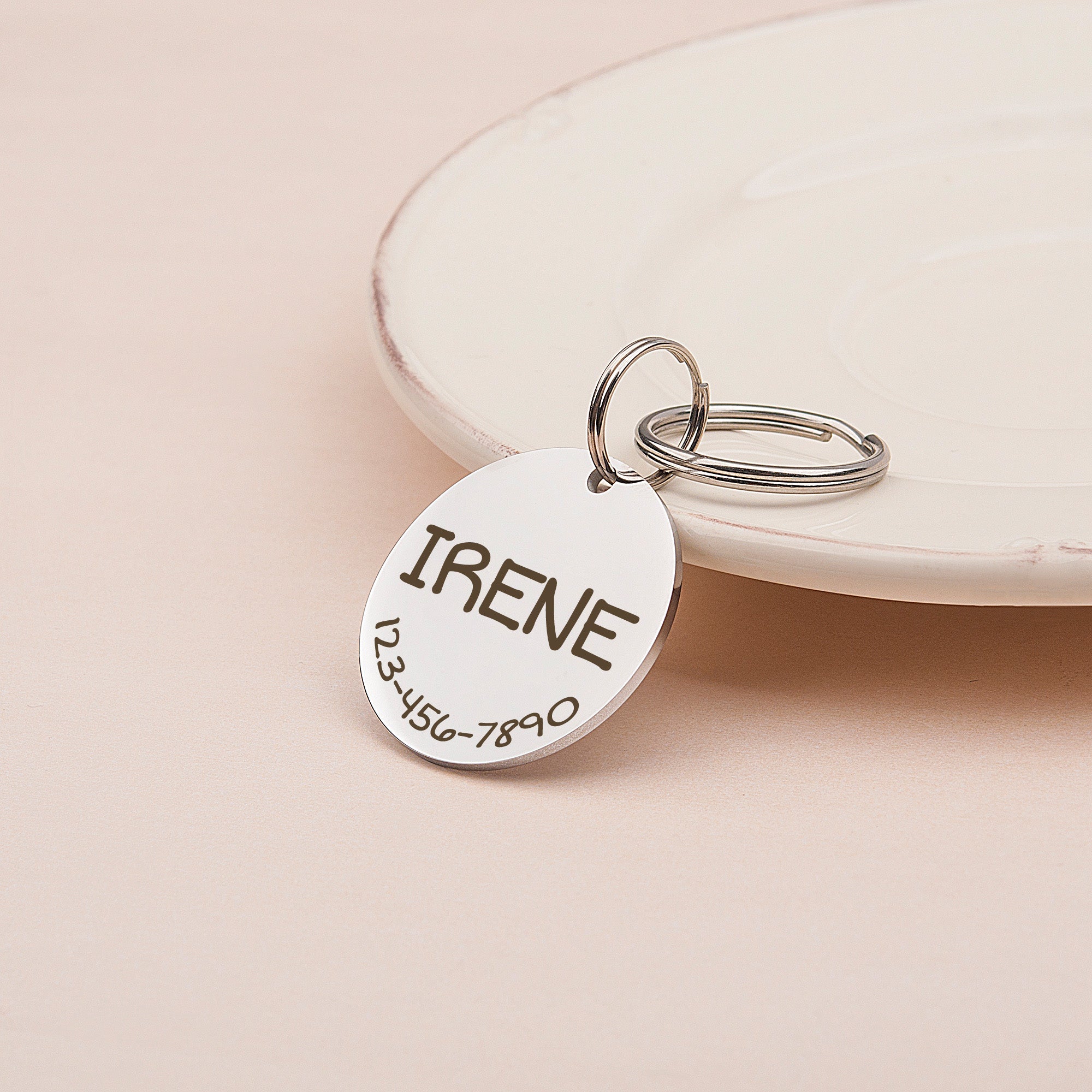 Round Pet ID Tag