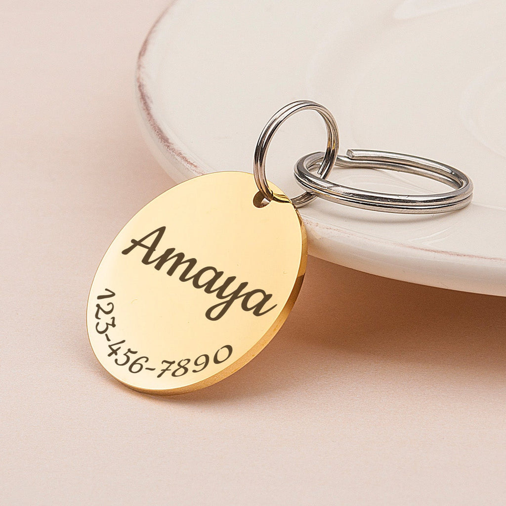 Round Pet ID Tag