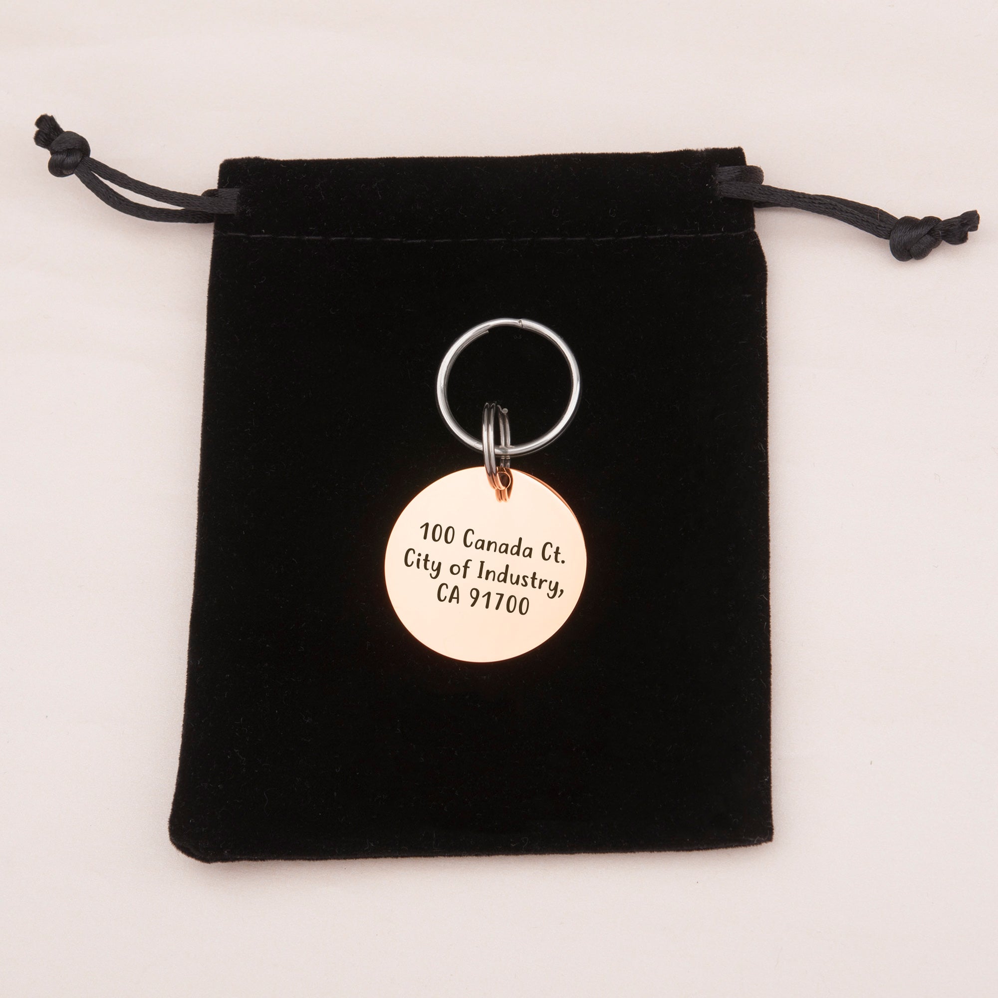 Round Pet ID Tag