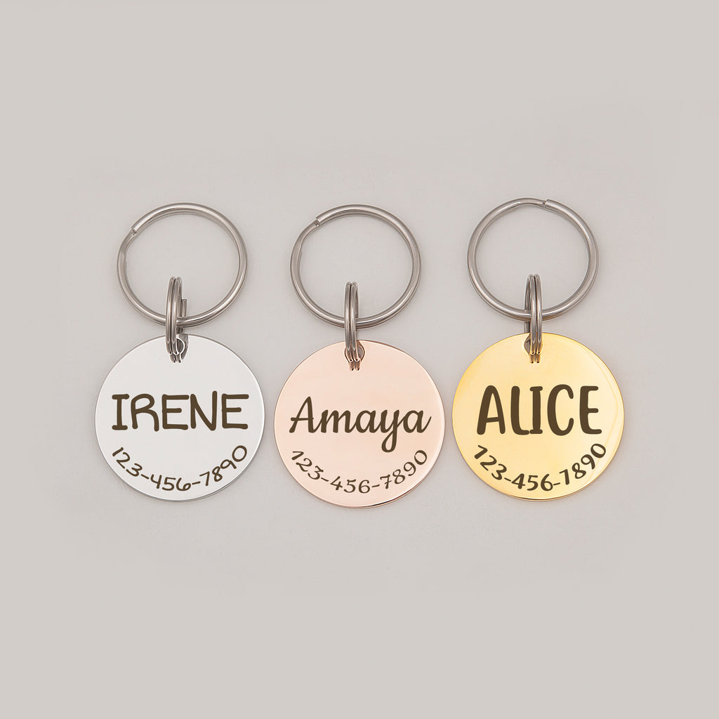 Round Pet ID Tag