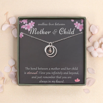 Mother and Child Circles Necklace