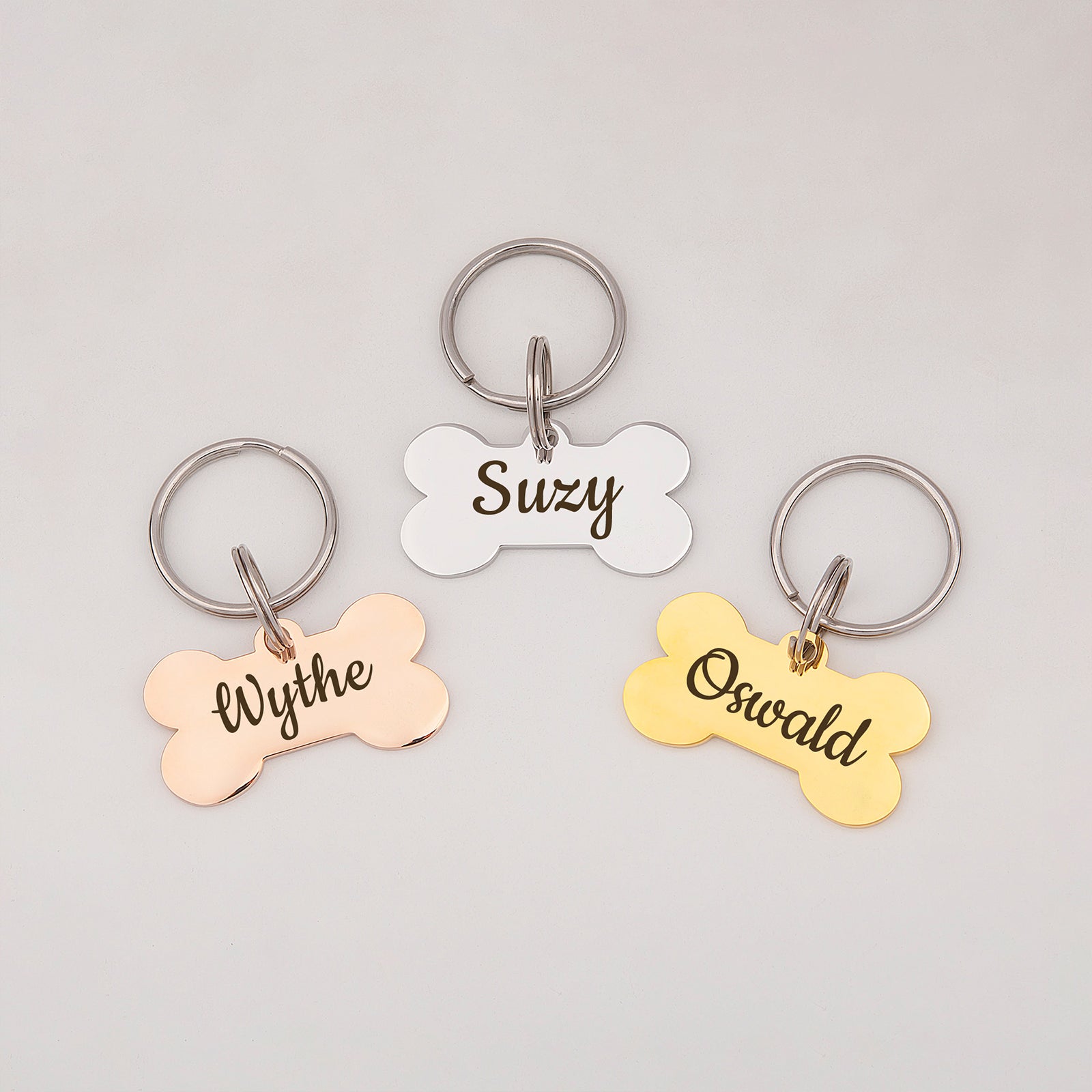 Dog Bone Pet ID Dog Tag