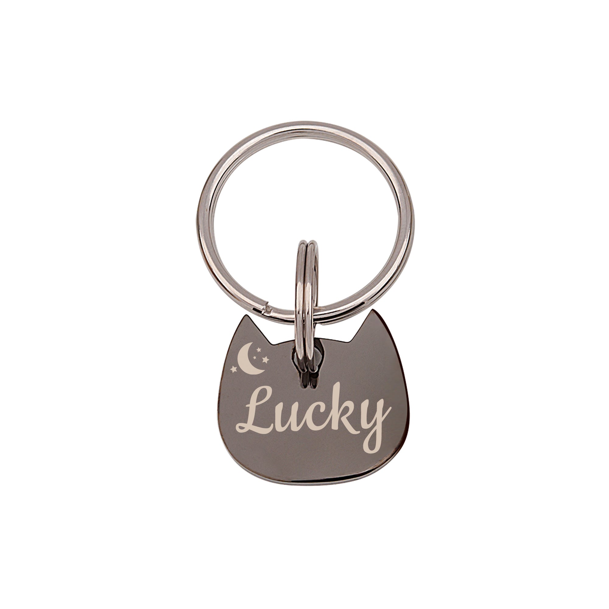 Custom Name and Icon Cat Head Pet ID Cat Tag