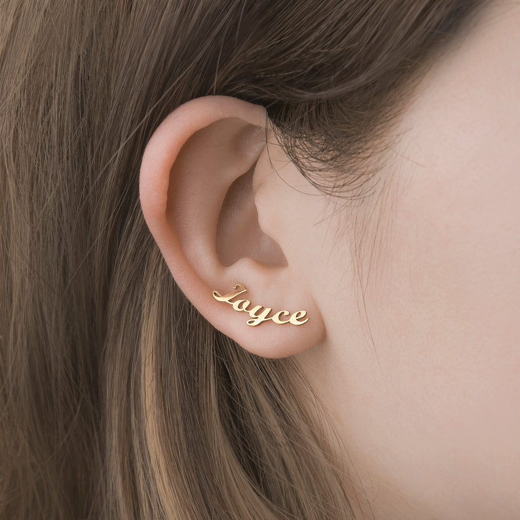 Custom Name Cutting Earring