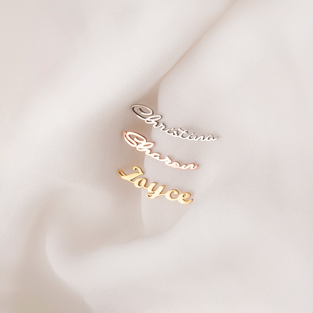 Custom Name Cutting Earring