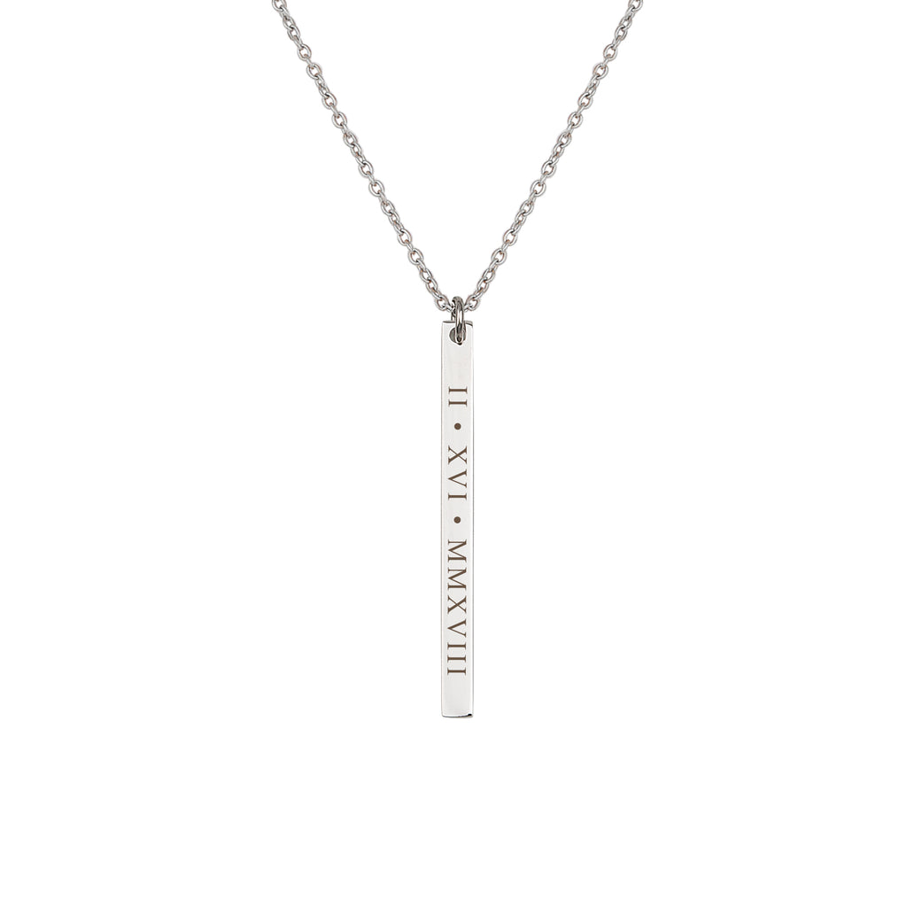 Custom Long Bar Necklace