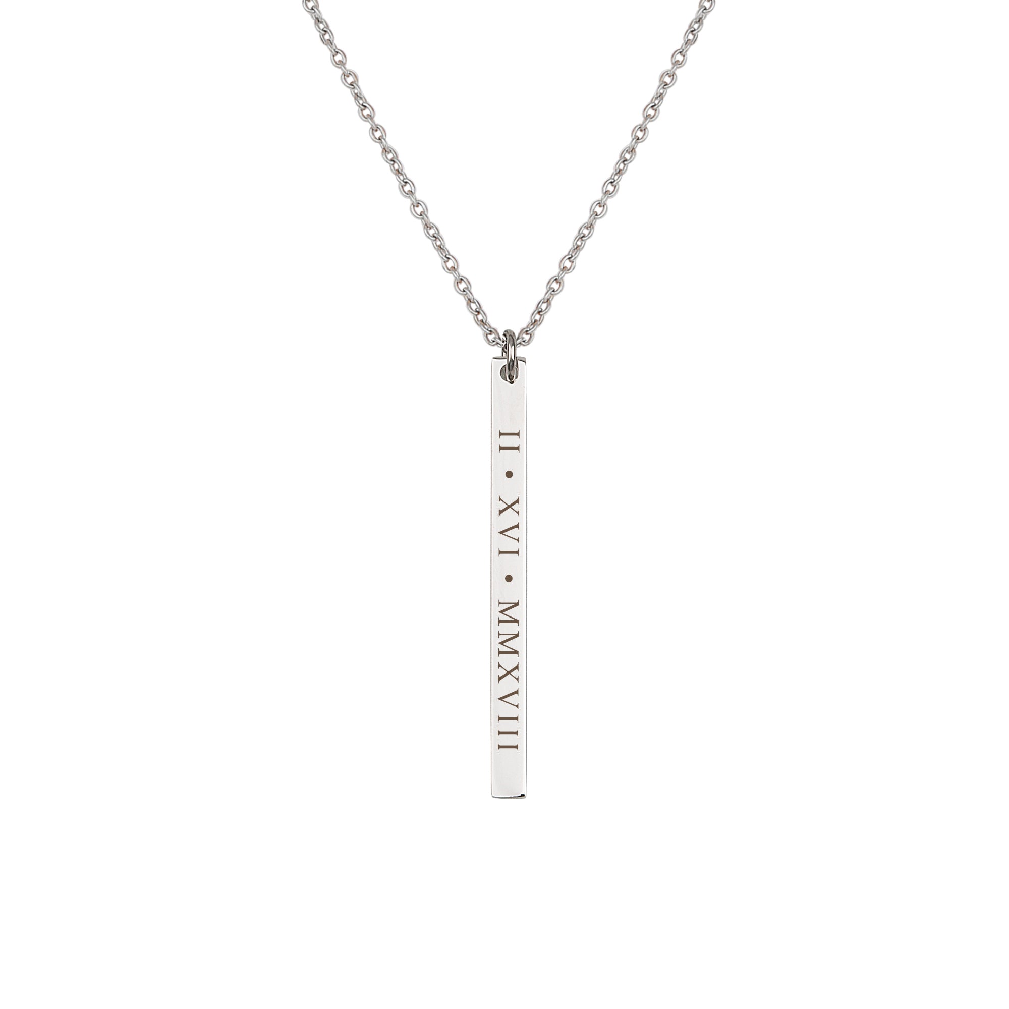 Custom Long Bar Necklace