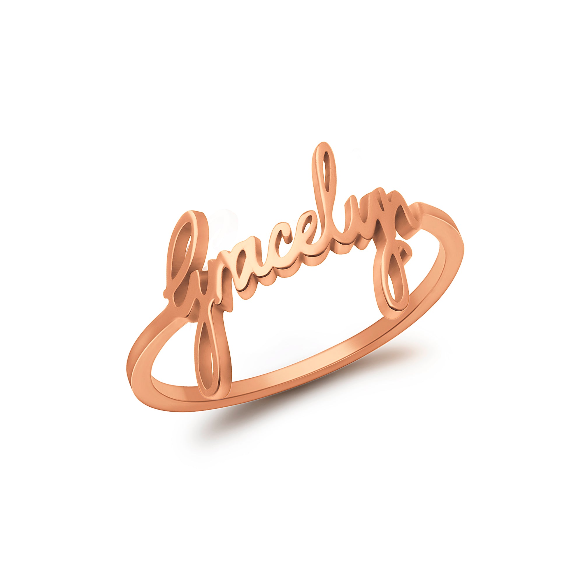 Custom Sterling Silver Name Ring
