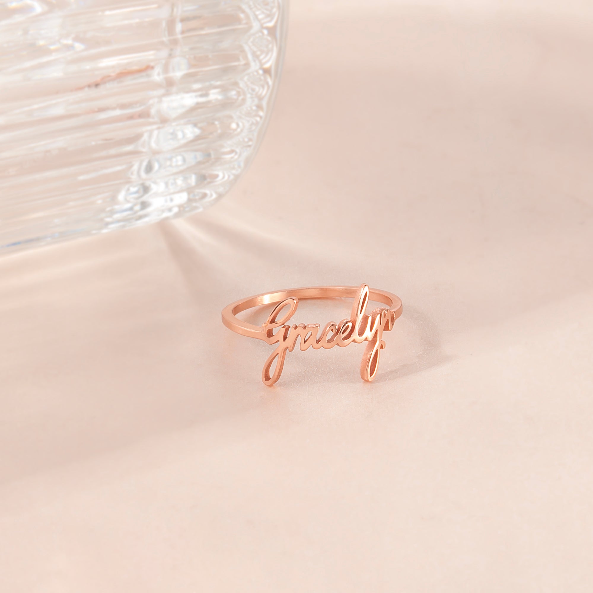 Custom Sterling Silver Name Ring