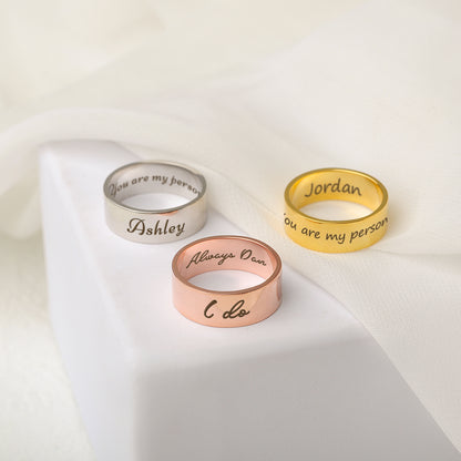 Custom Handwriting Ring