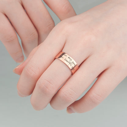 Custom Handwriting Ring