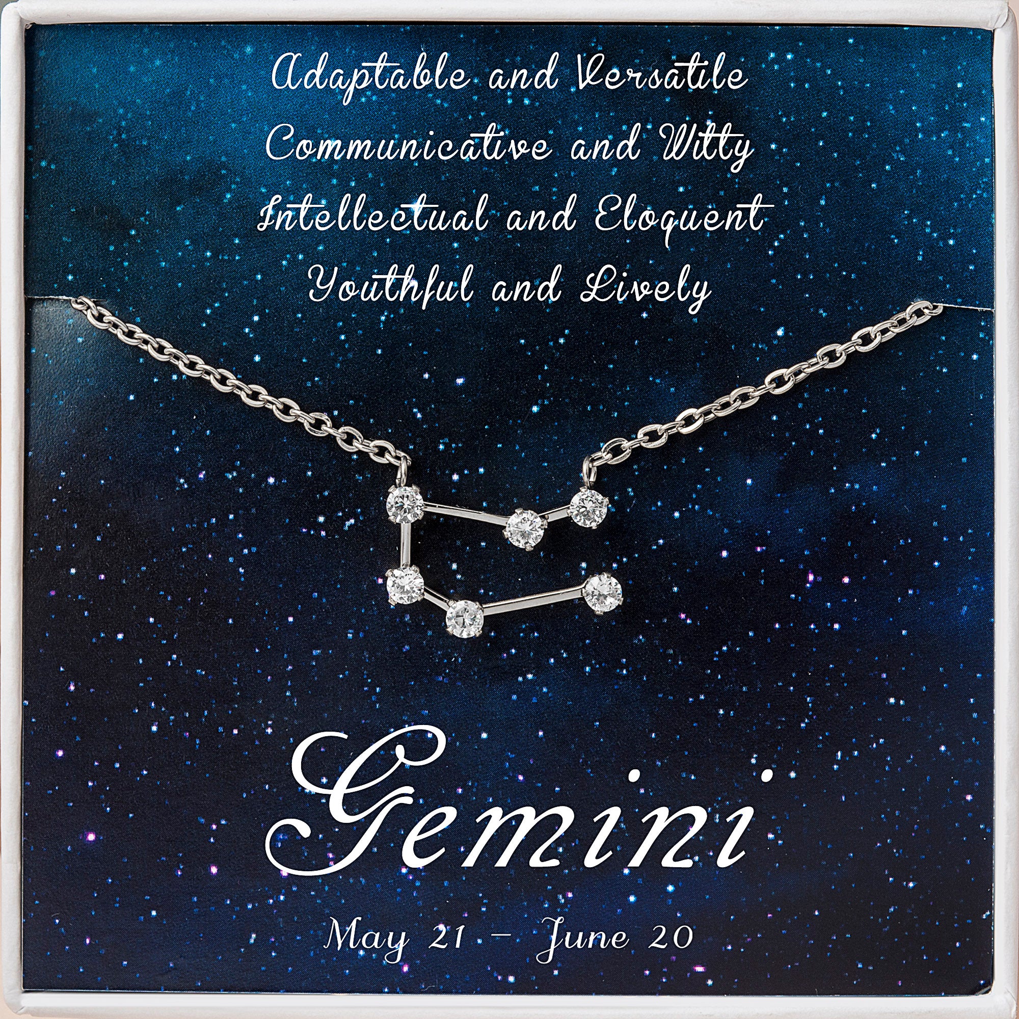 Zodiac Constellation Astrology Necklace