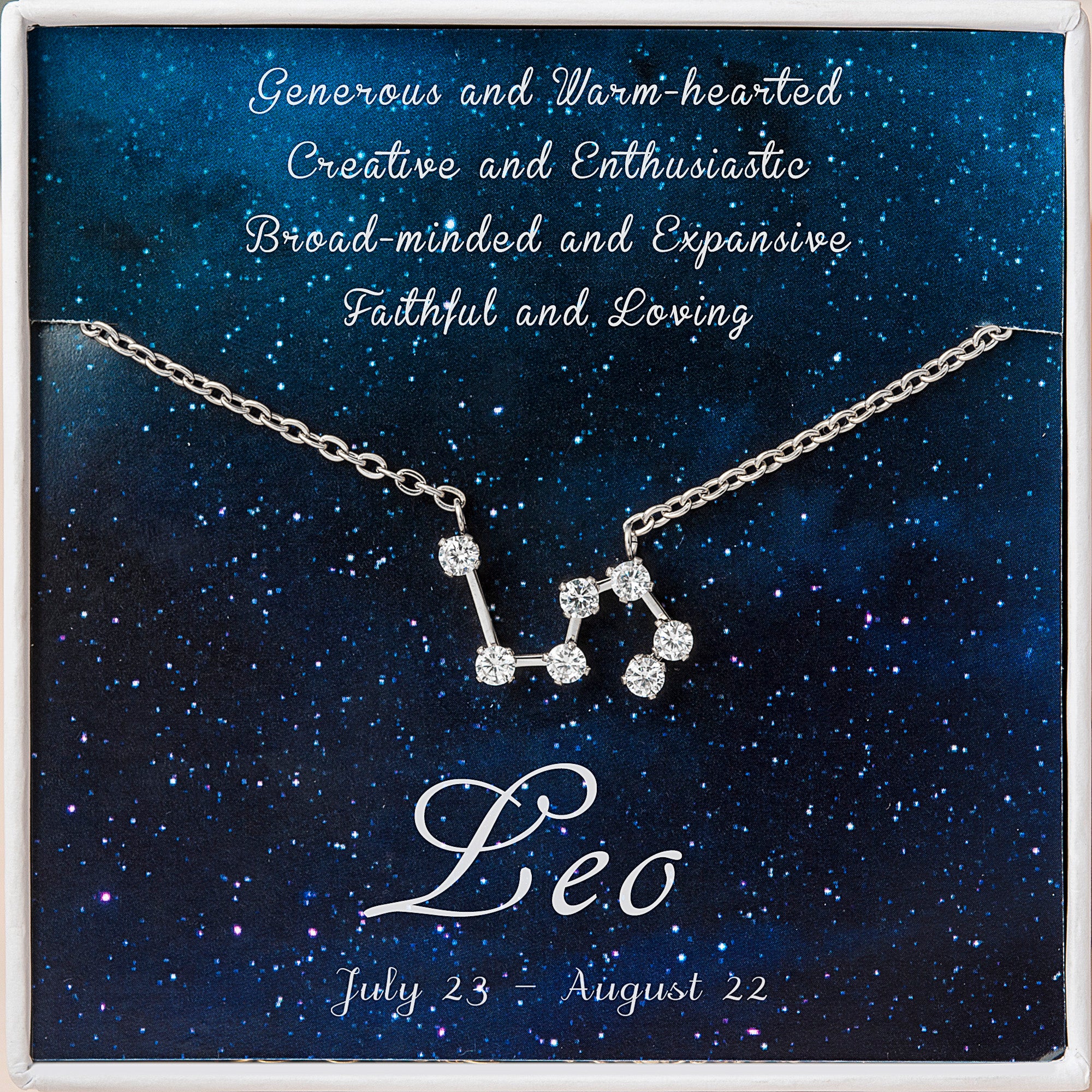 Zodiac Constellation Astrology Necklace