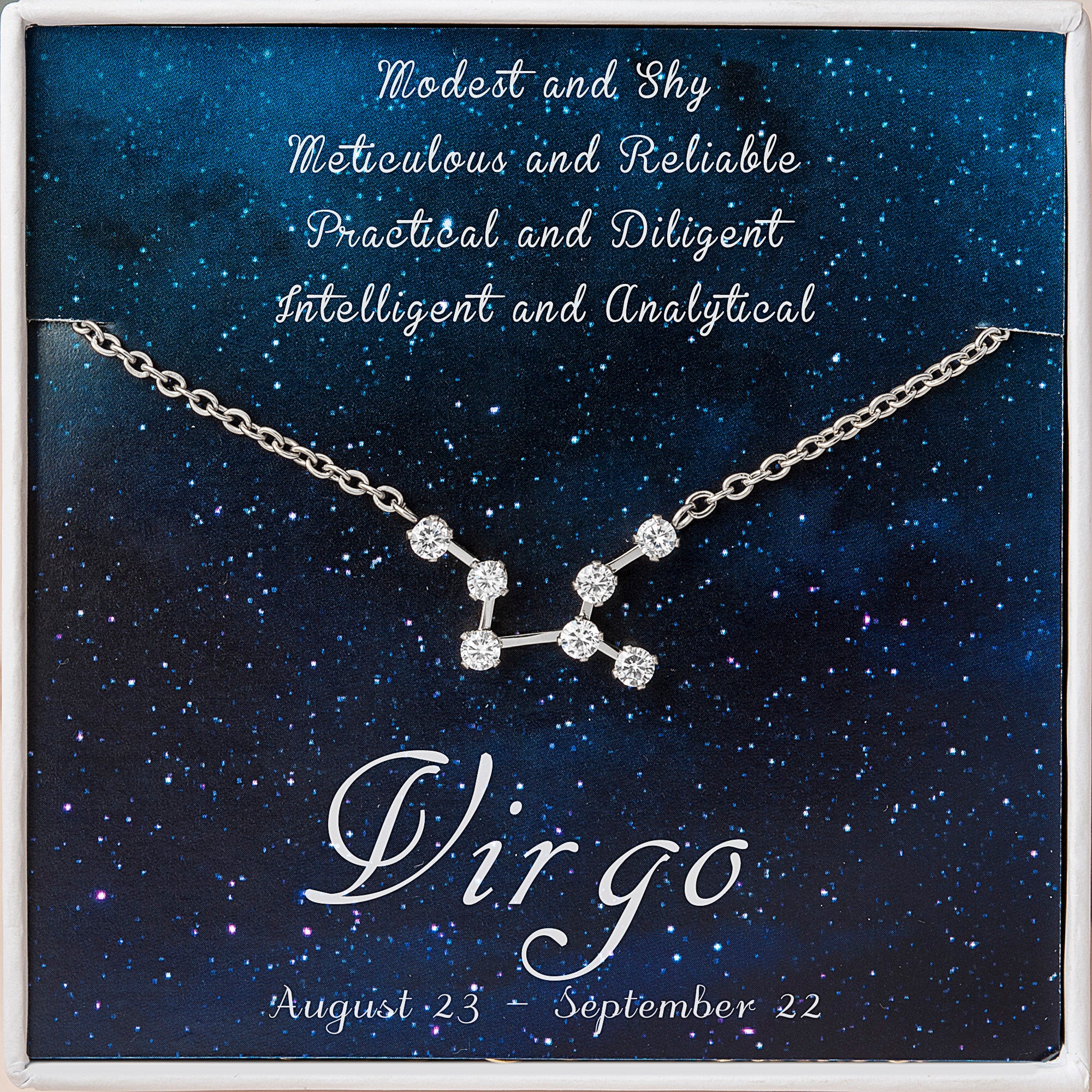 Zodiac Constellation Astrology Necklace