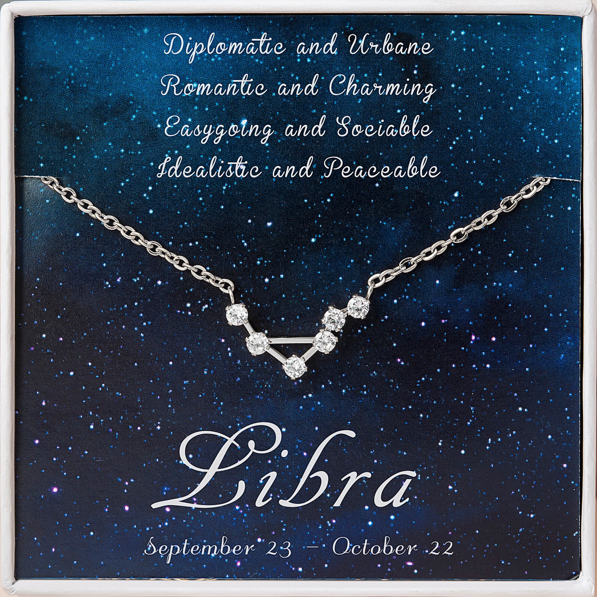 Zodiac Constellation Astrology Necklace