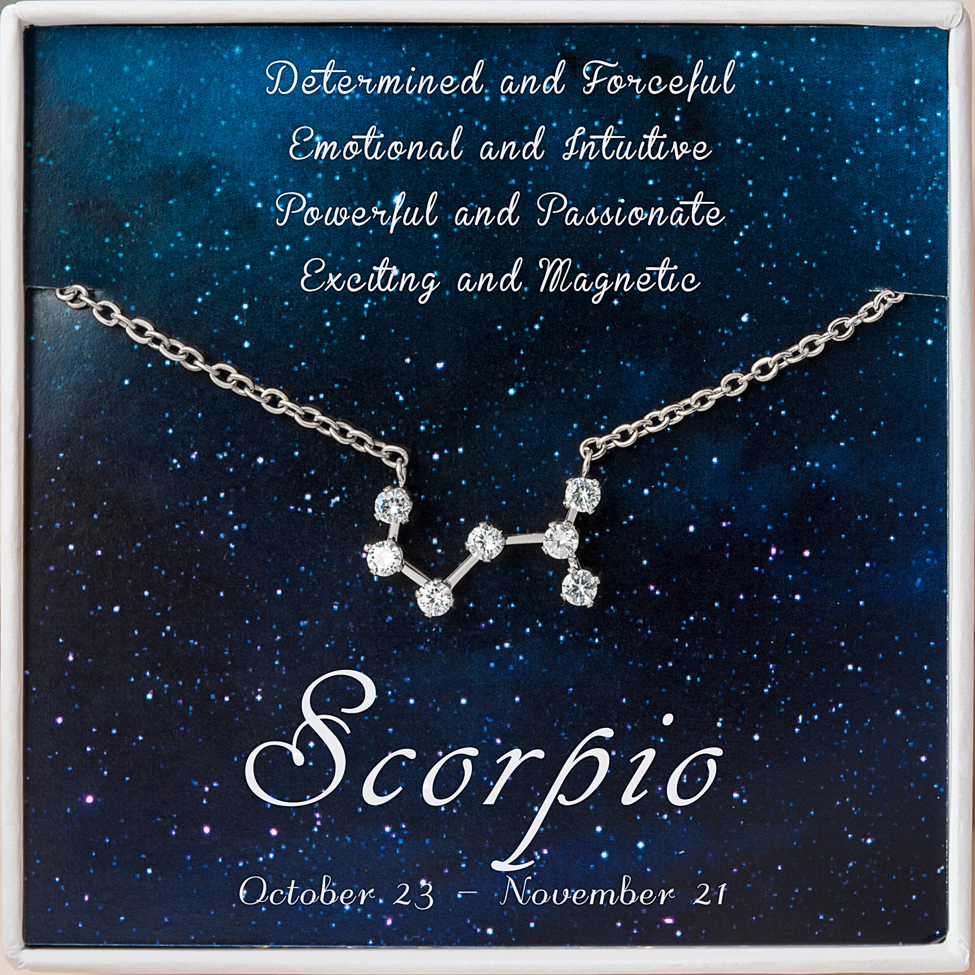 Zodiac Constellation Astrology Necklace