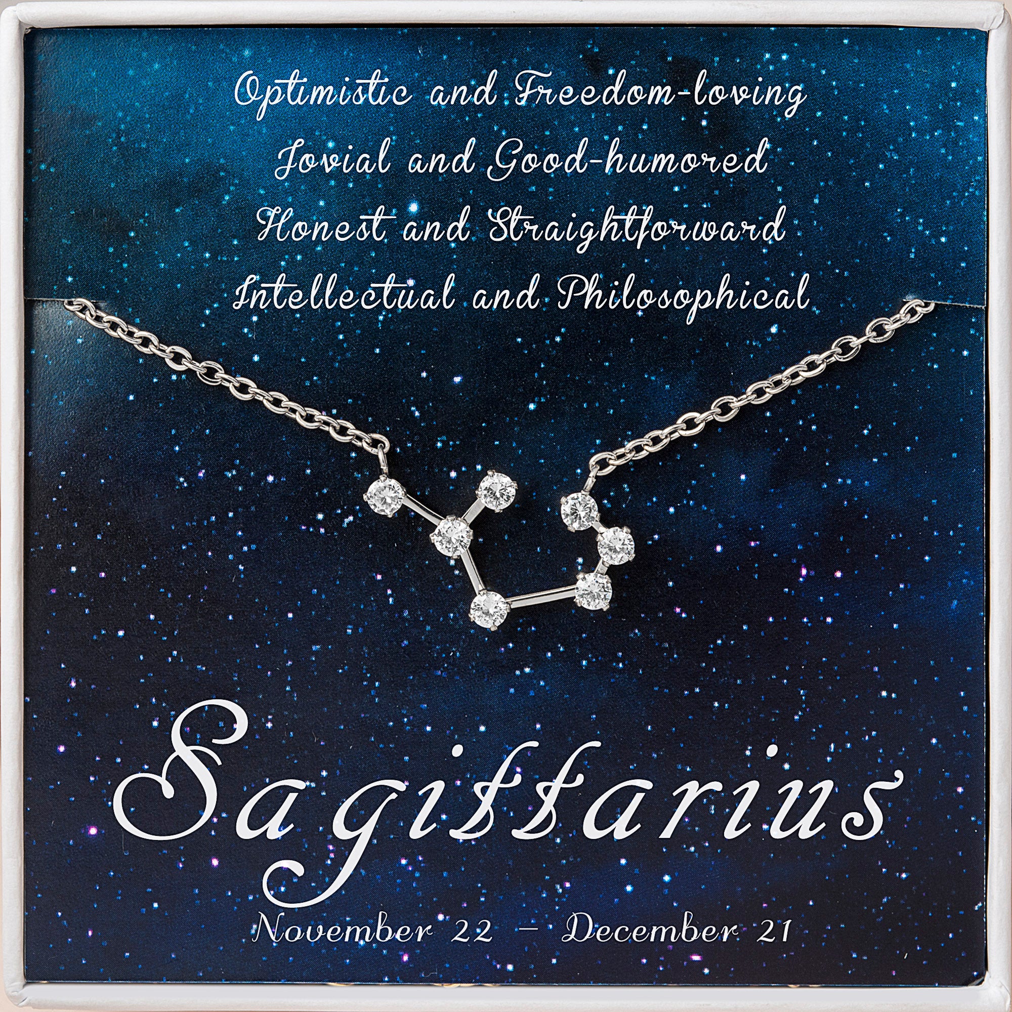 Zodiac Constellation Astrology Necklace