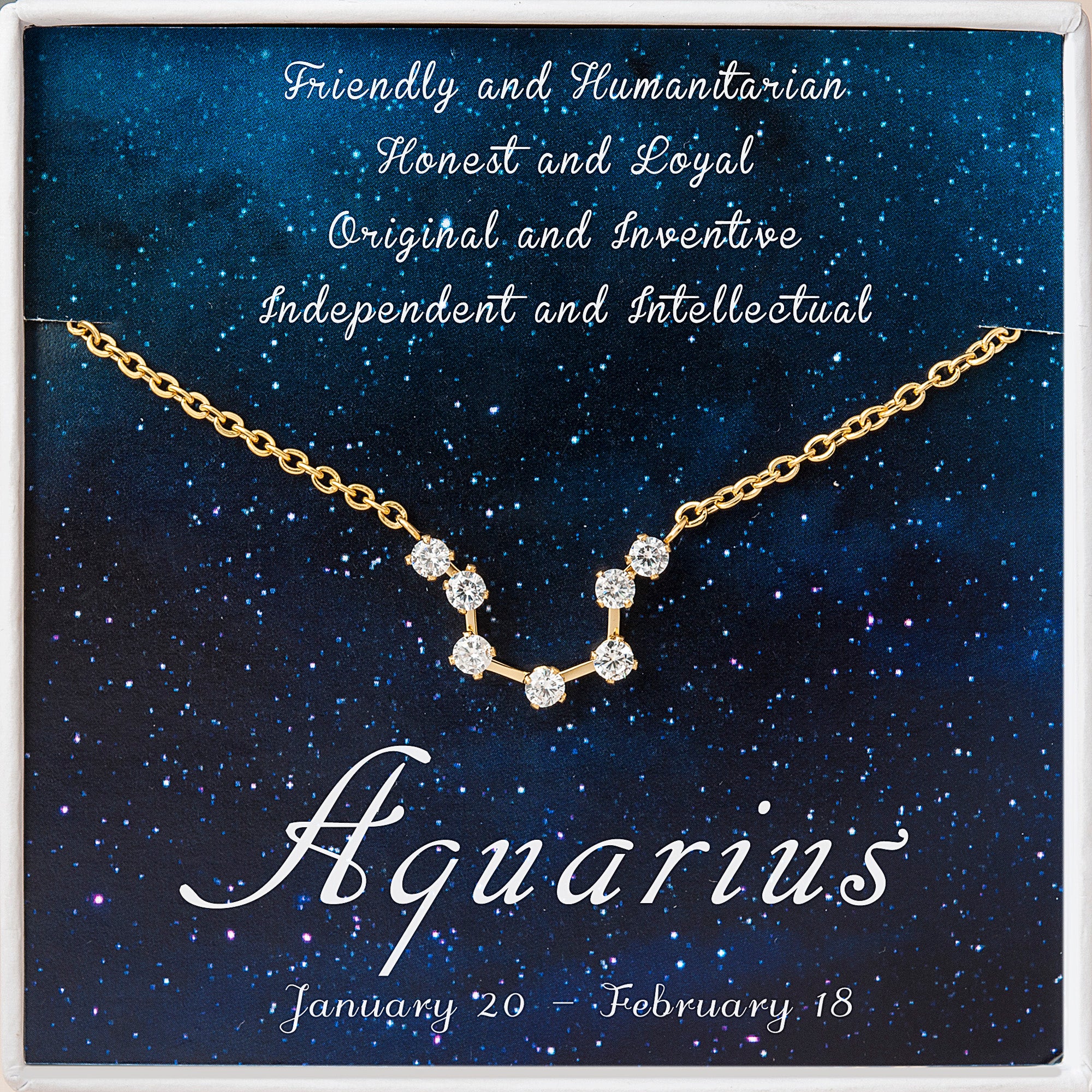 Zodiac Constellation Astrology Necklace