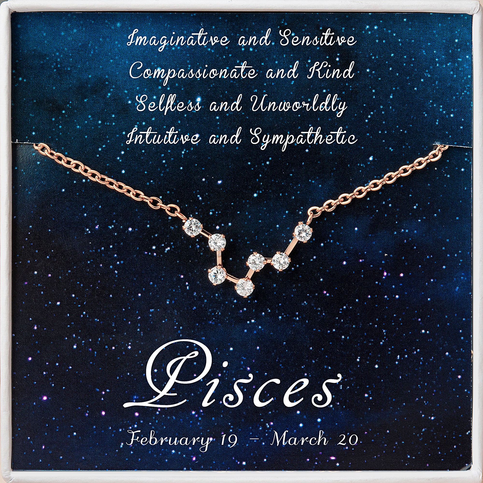 Zodiac Constellation Astrology Necklace