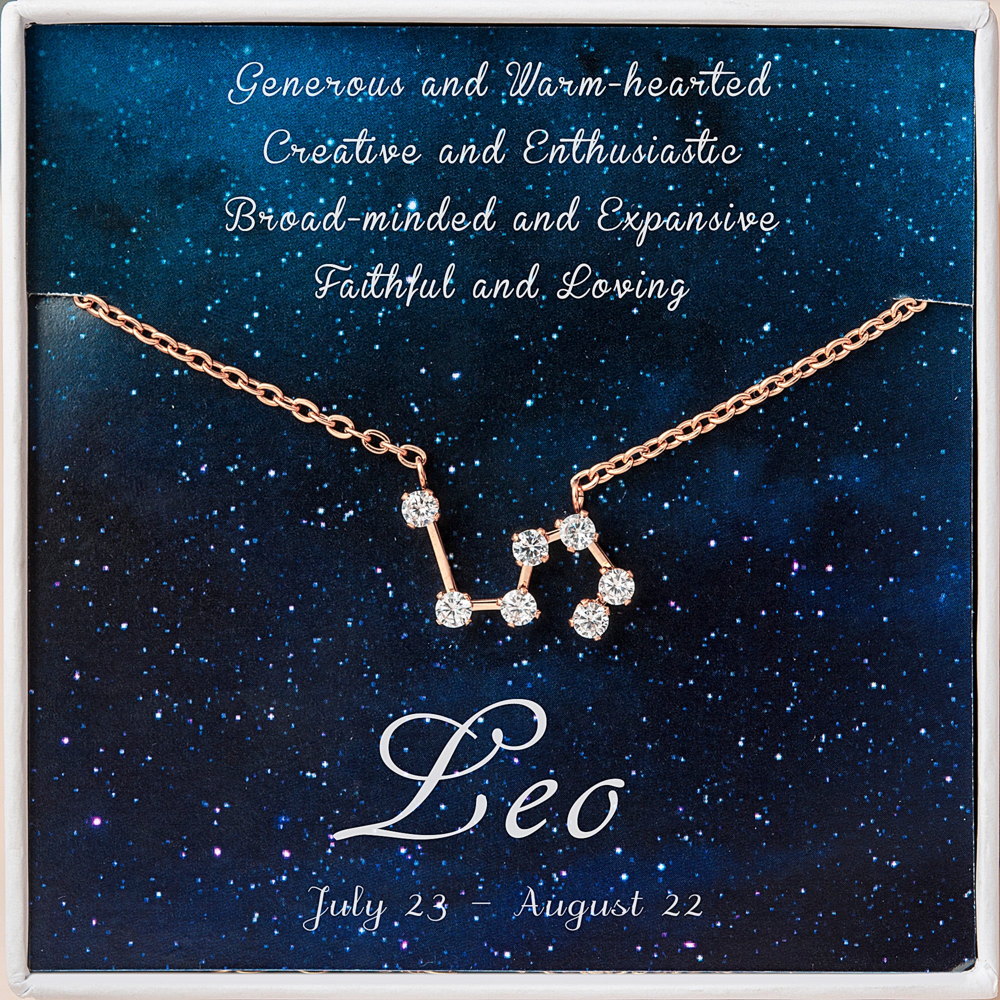Zodiac Constellation Astrology Necklace