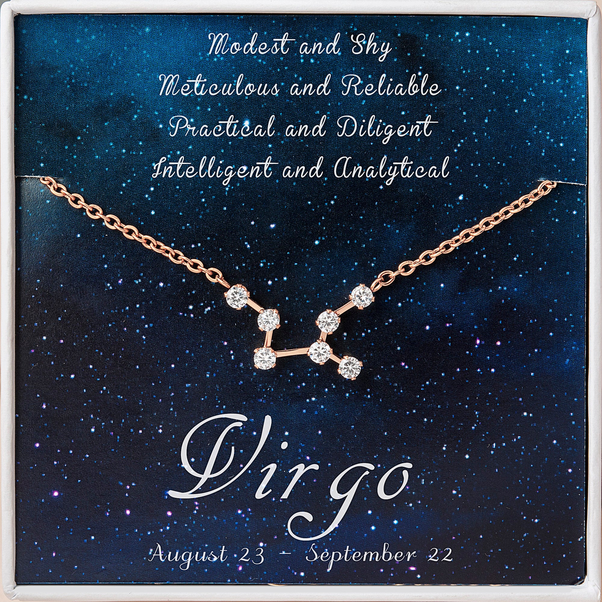 Zodiac Constellation Astrology Necklace