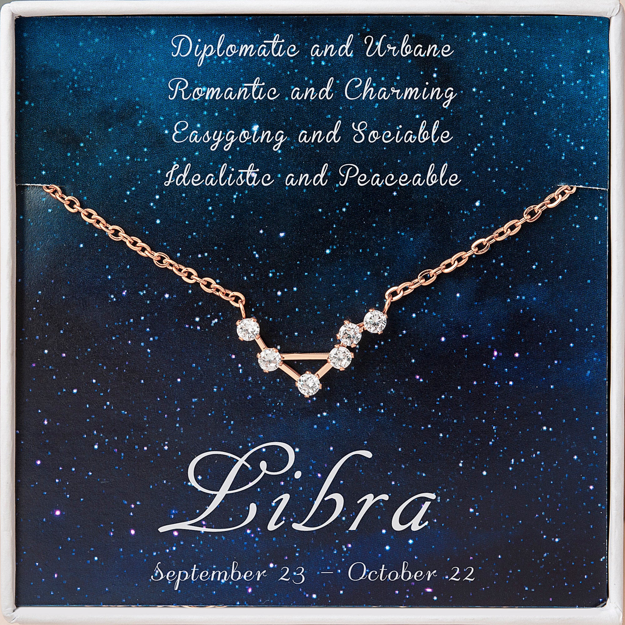 Zodiac Constellation Astrology Necklace