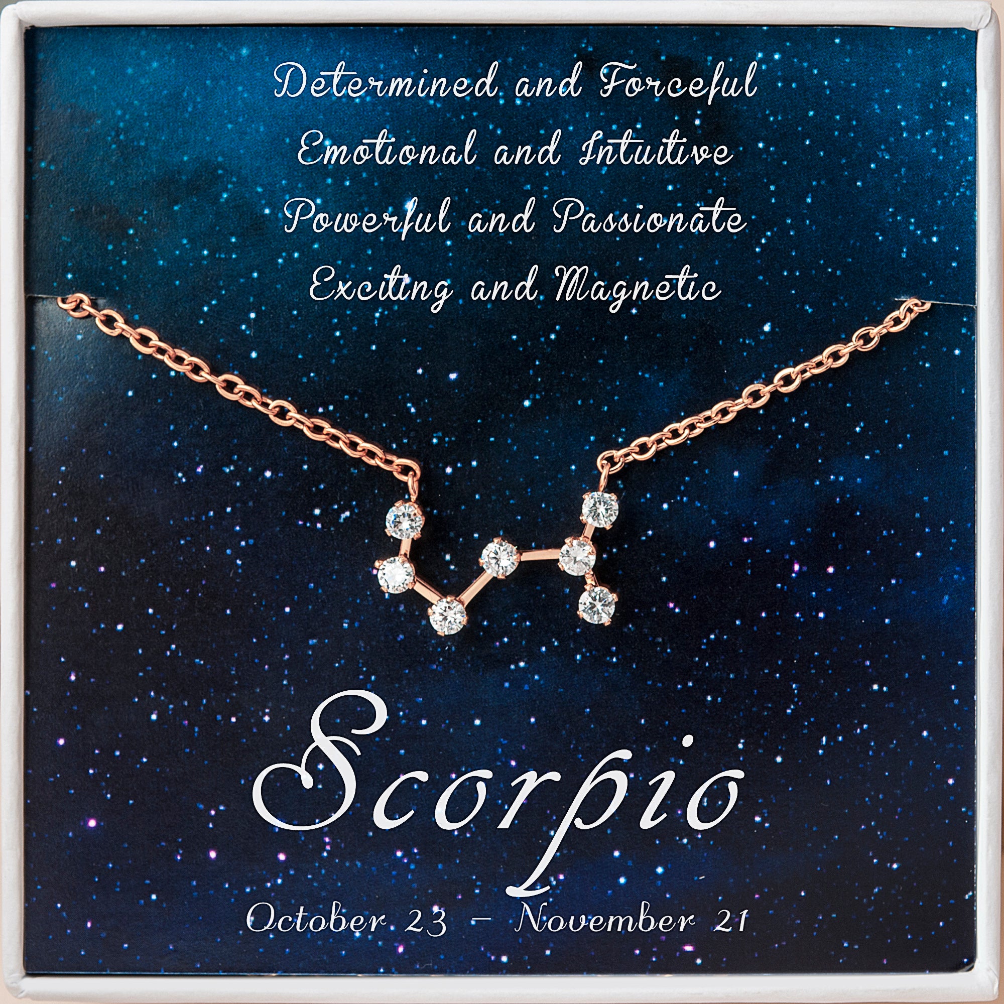 Zodiac Constellation Astrology Necklace