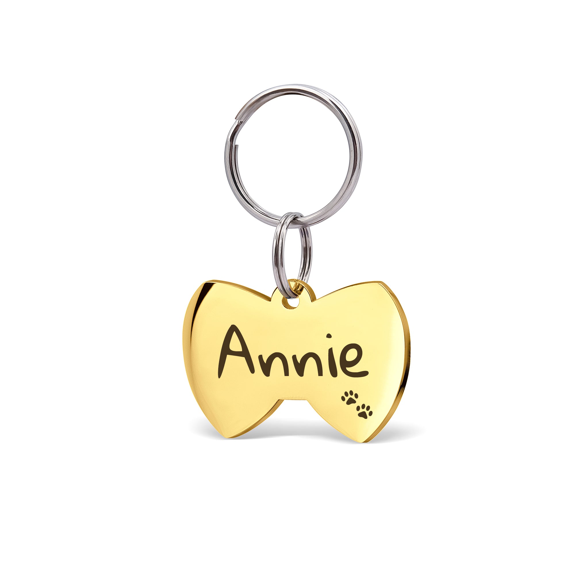 Bow Tie Pet ID Dog Tag