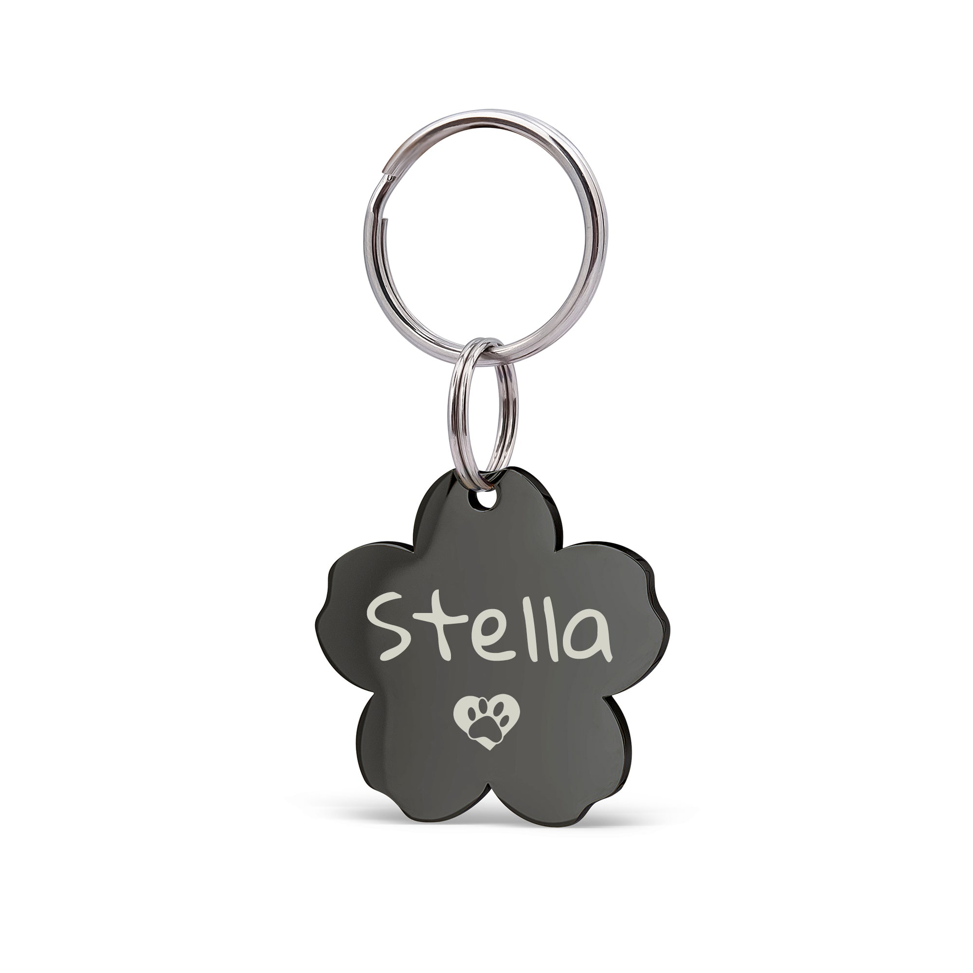 Custom Cherry Blossom Pet ID Dog Tag