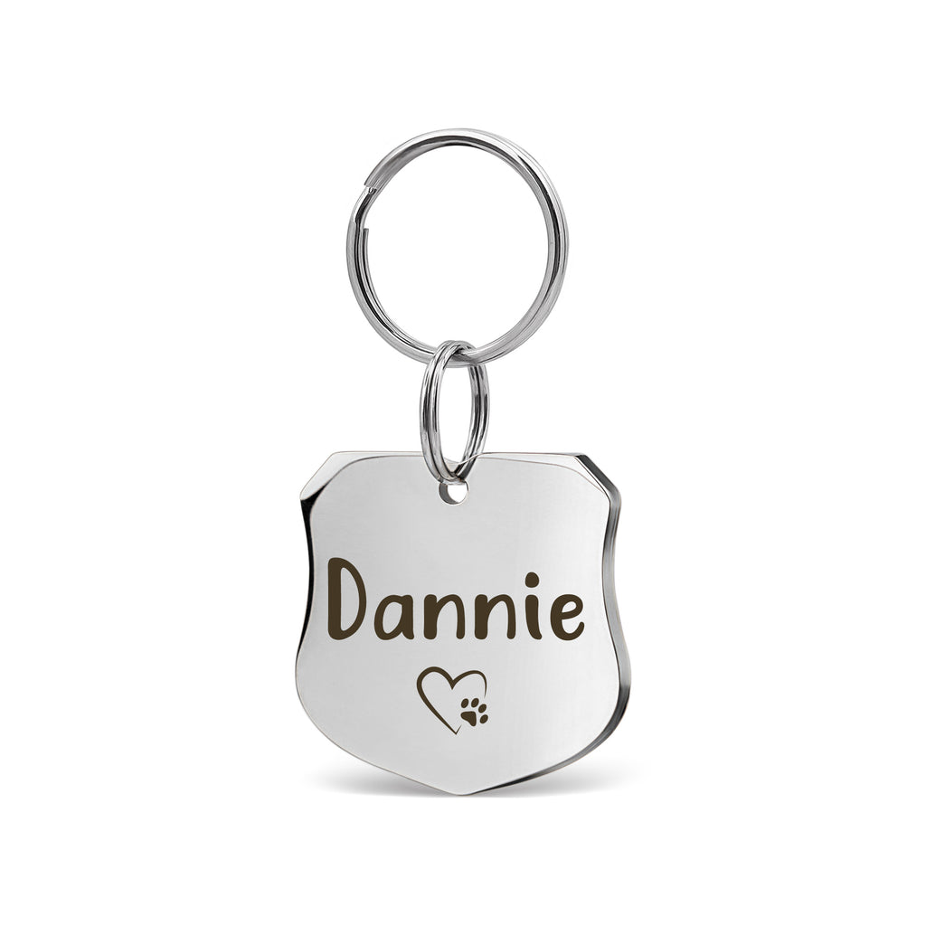 Shield Name and Icon Pet ID Dog Tag