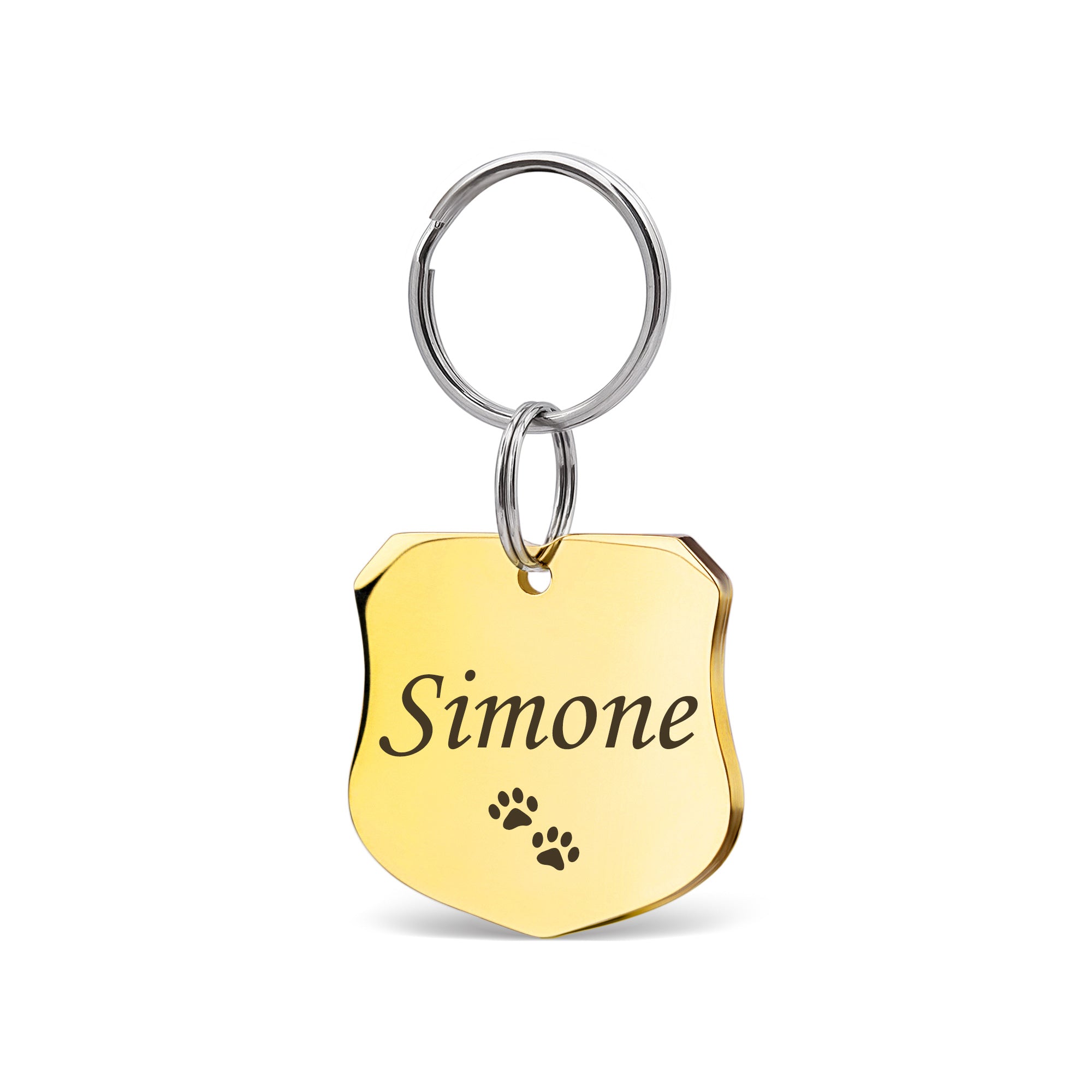 Shield Name and Icon Pet ID Dog Tag