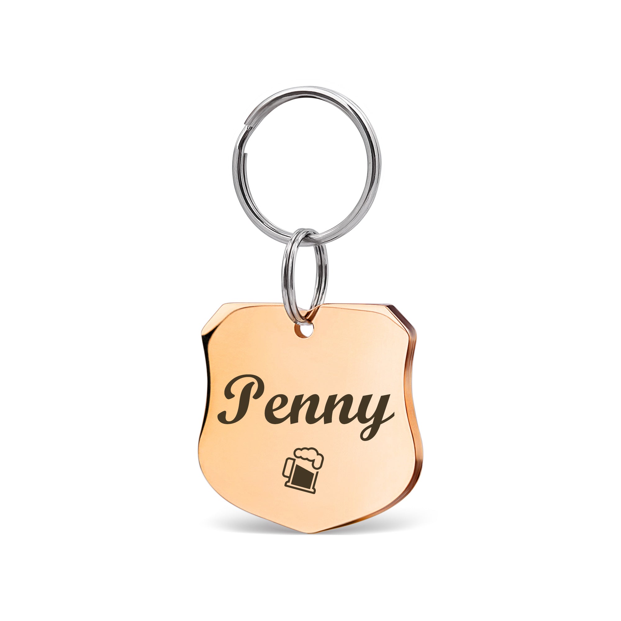 Shield Name and Icon Pet ID Dog Tag