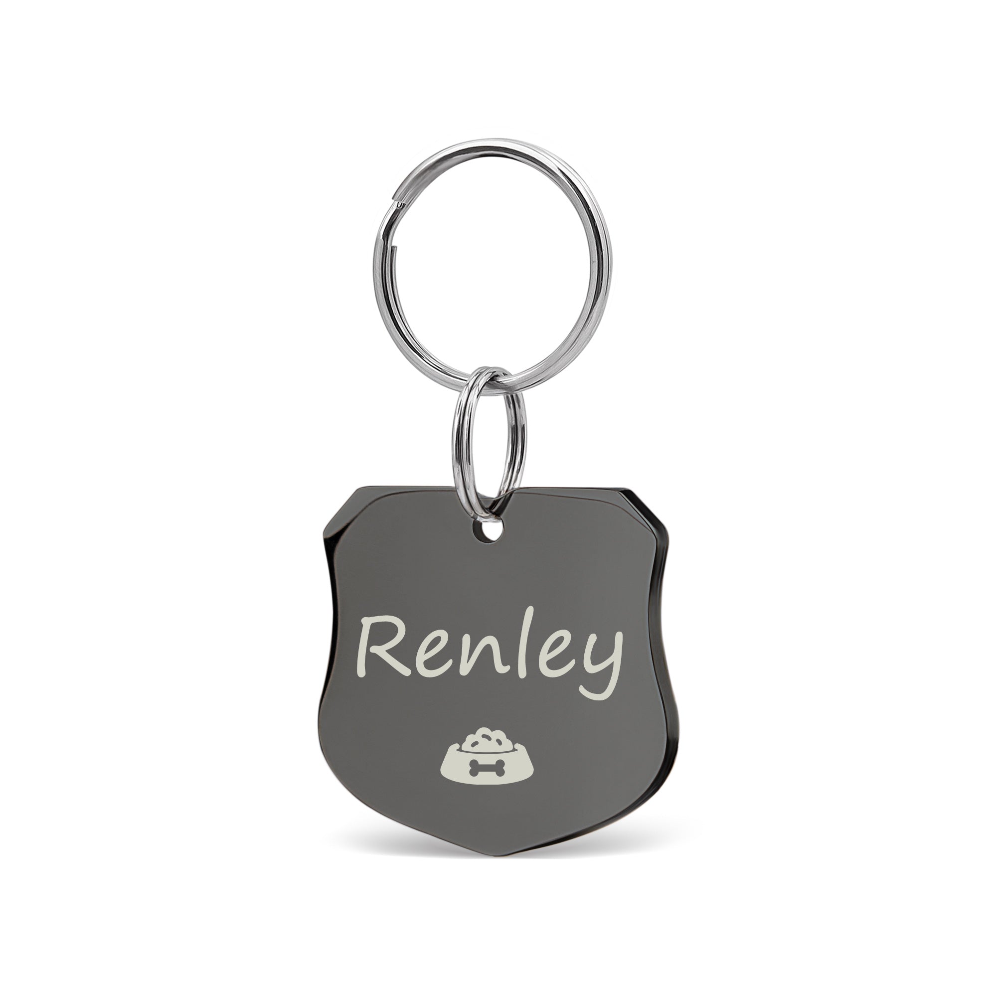 Shield Name and Icon Pet ID Dog Tag