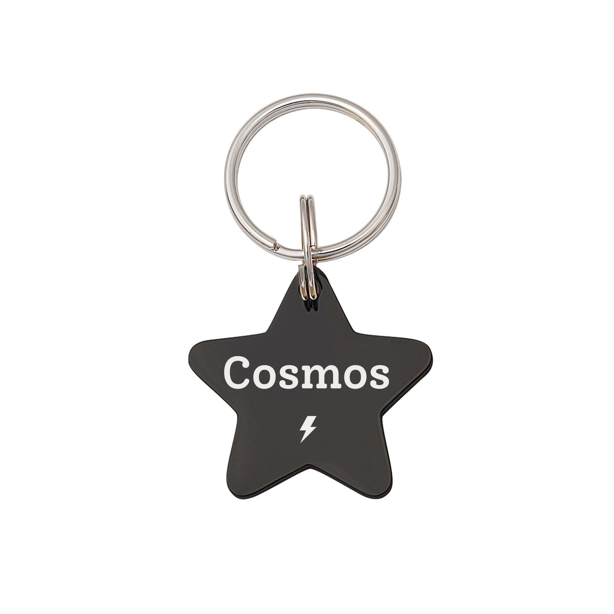 Star Shaped Name and Icon Pet ID Dog Tag