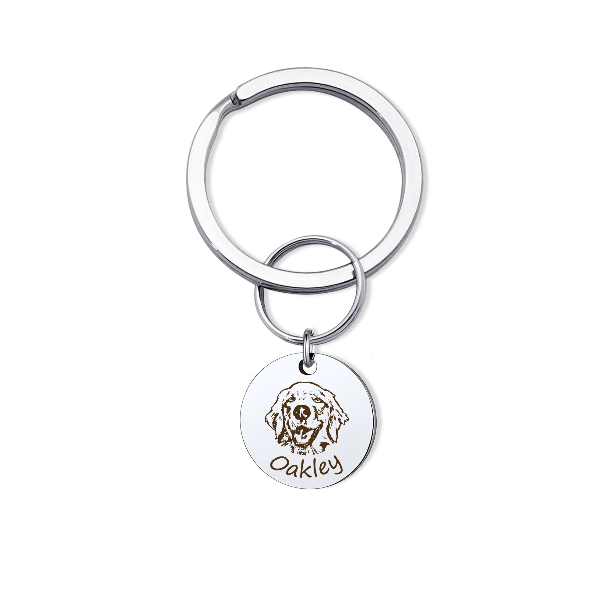 Pet Portrait Memorial Rainbow Bridge Key Chain
