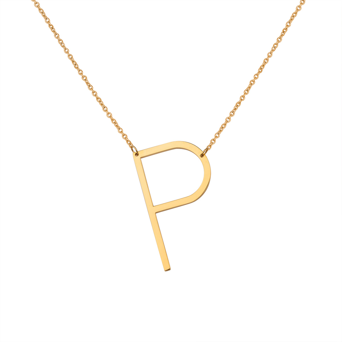 Large Letter Initial Necklace