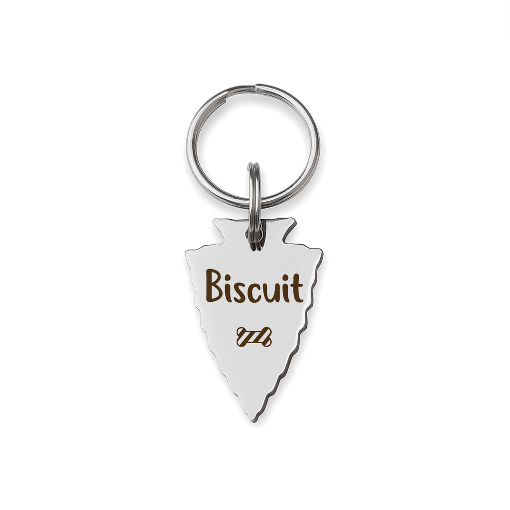 Custom Arrowhead Pet ID Dog Tag