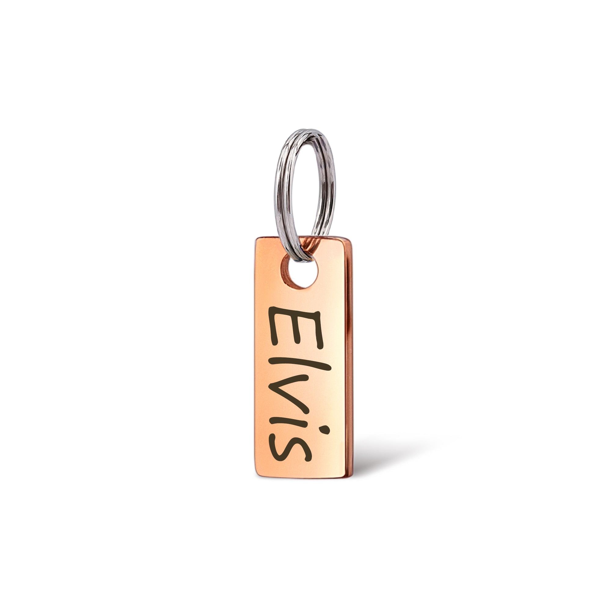 Personalized Mini Rectangle Stainless Steel Pet ID Dog Tag