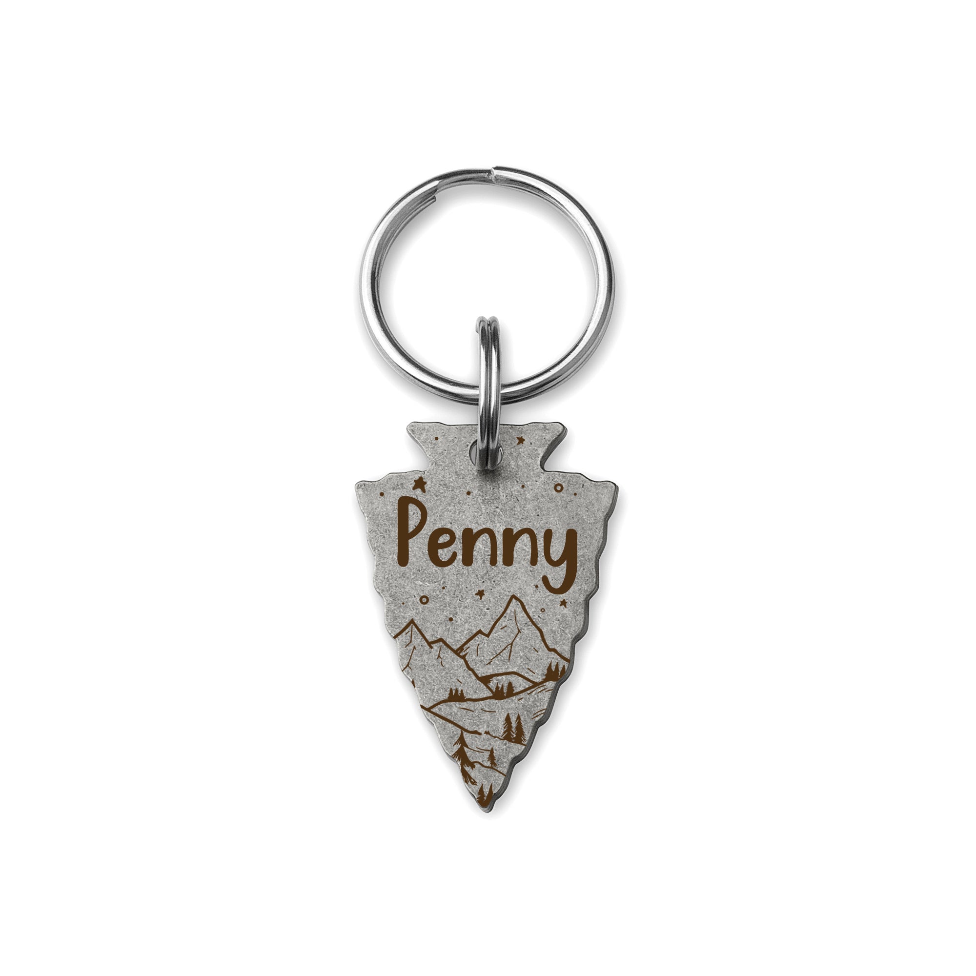 Arrowhead Mountain Starry Night Pet ID Dog Tag