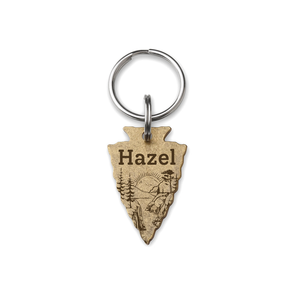 Arrowhead Mountain Sunset Pet ID Dog Tag