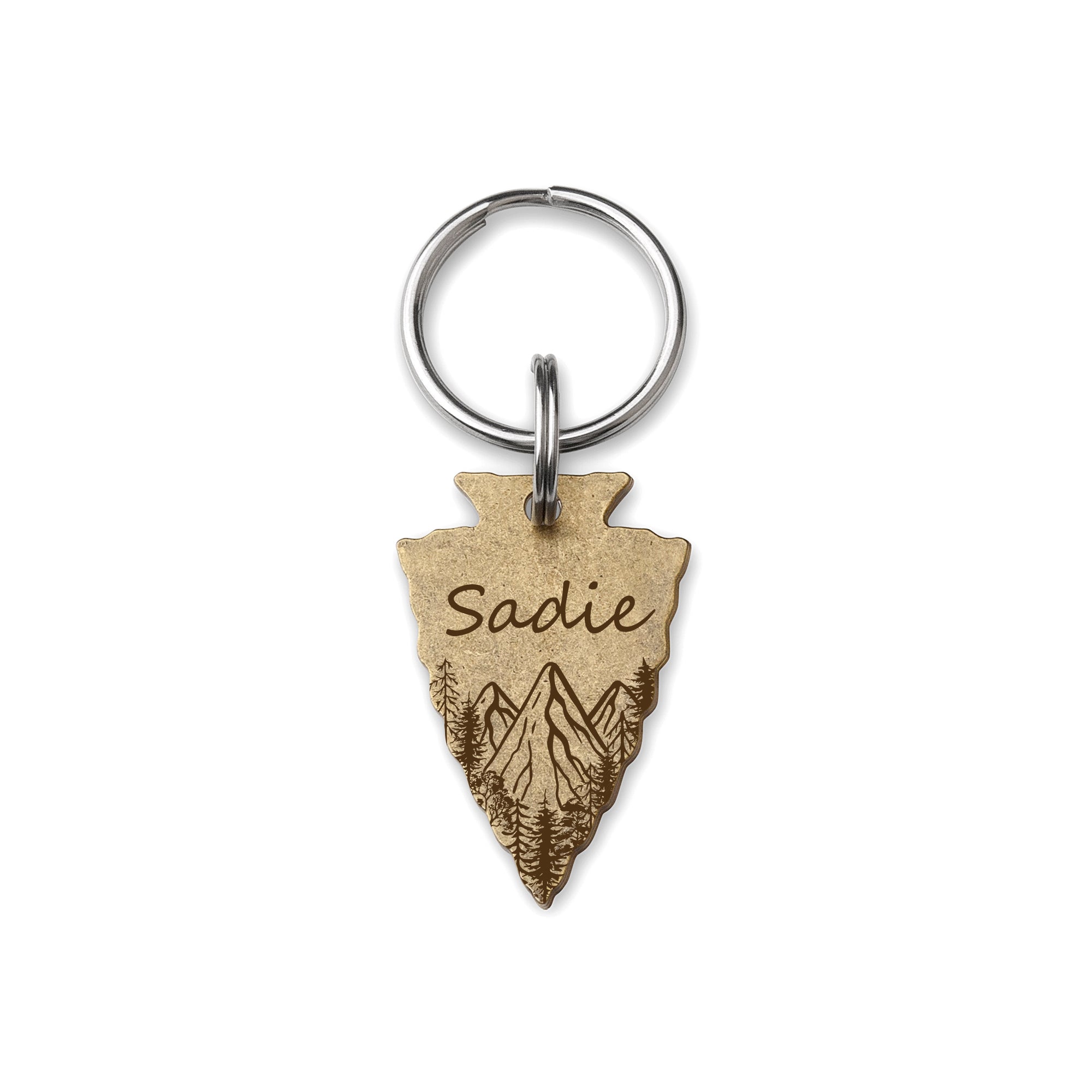 Arrowhead Mountain Peak Pet ID Dog Tag