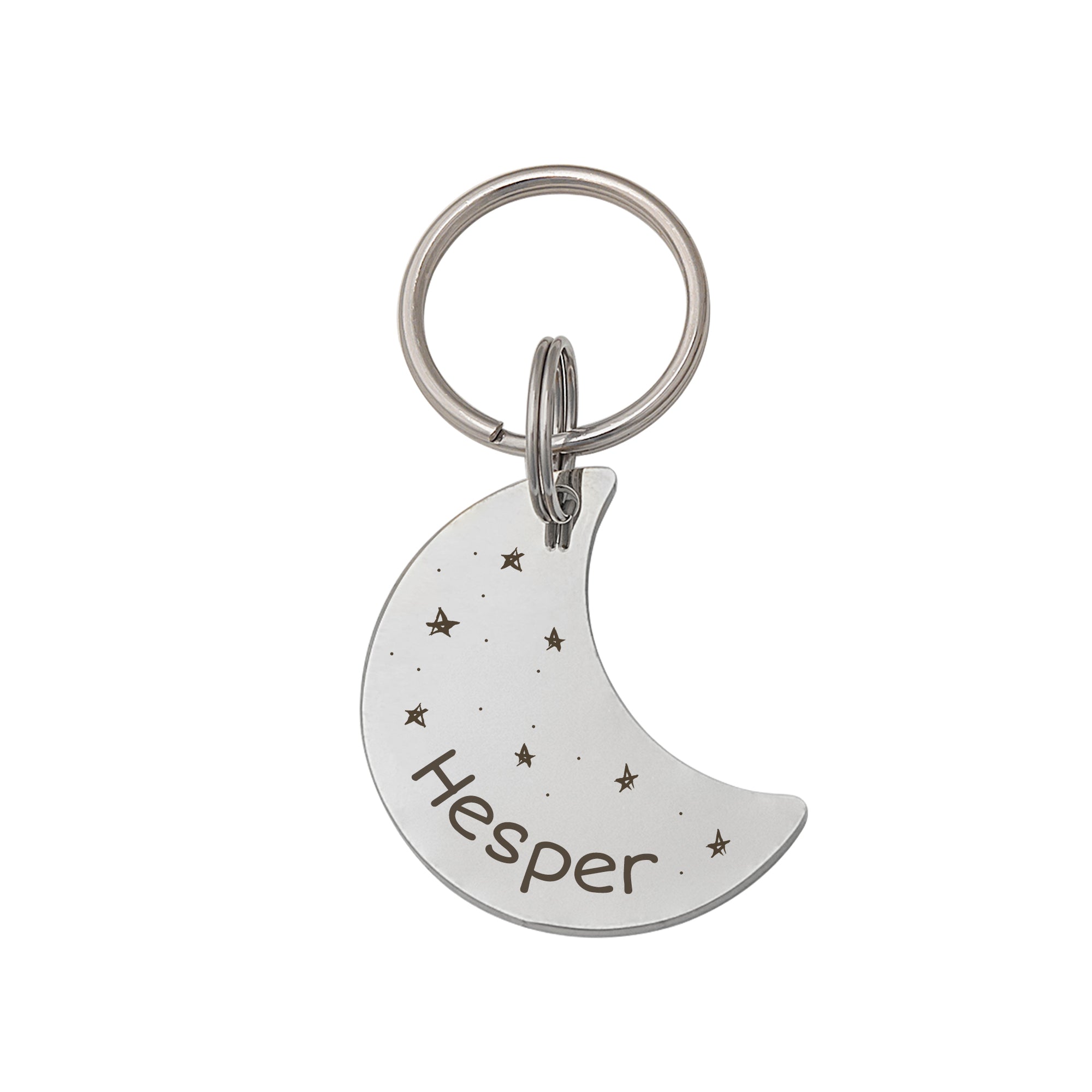 Moon Space Pet ID Dog Tag