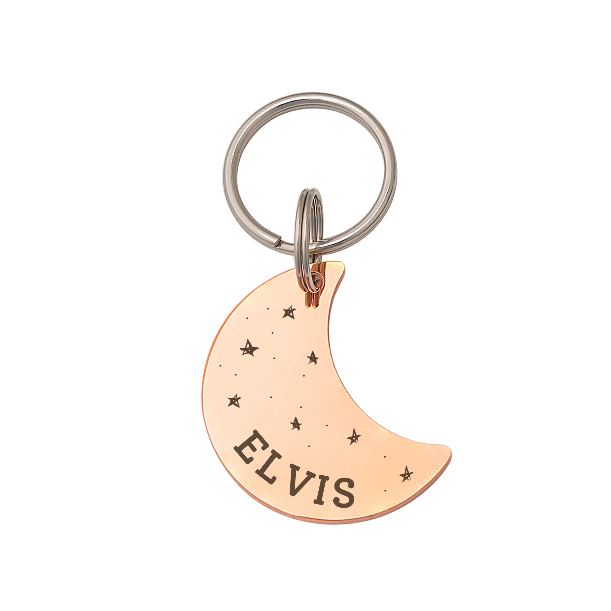 Moon Space Pet ID Dog Tag