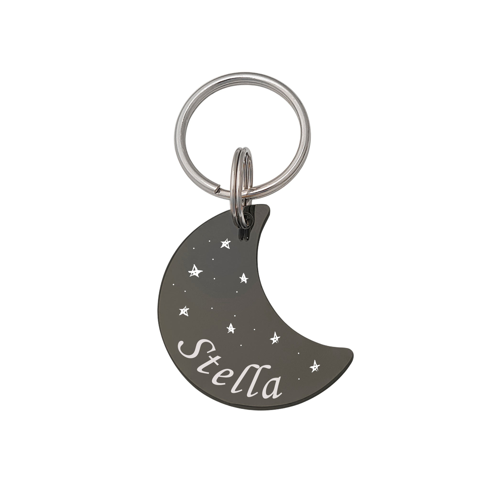 Moon Space Pet ID Dog Tag
