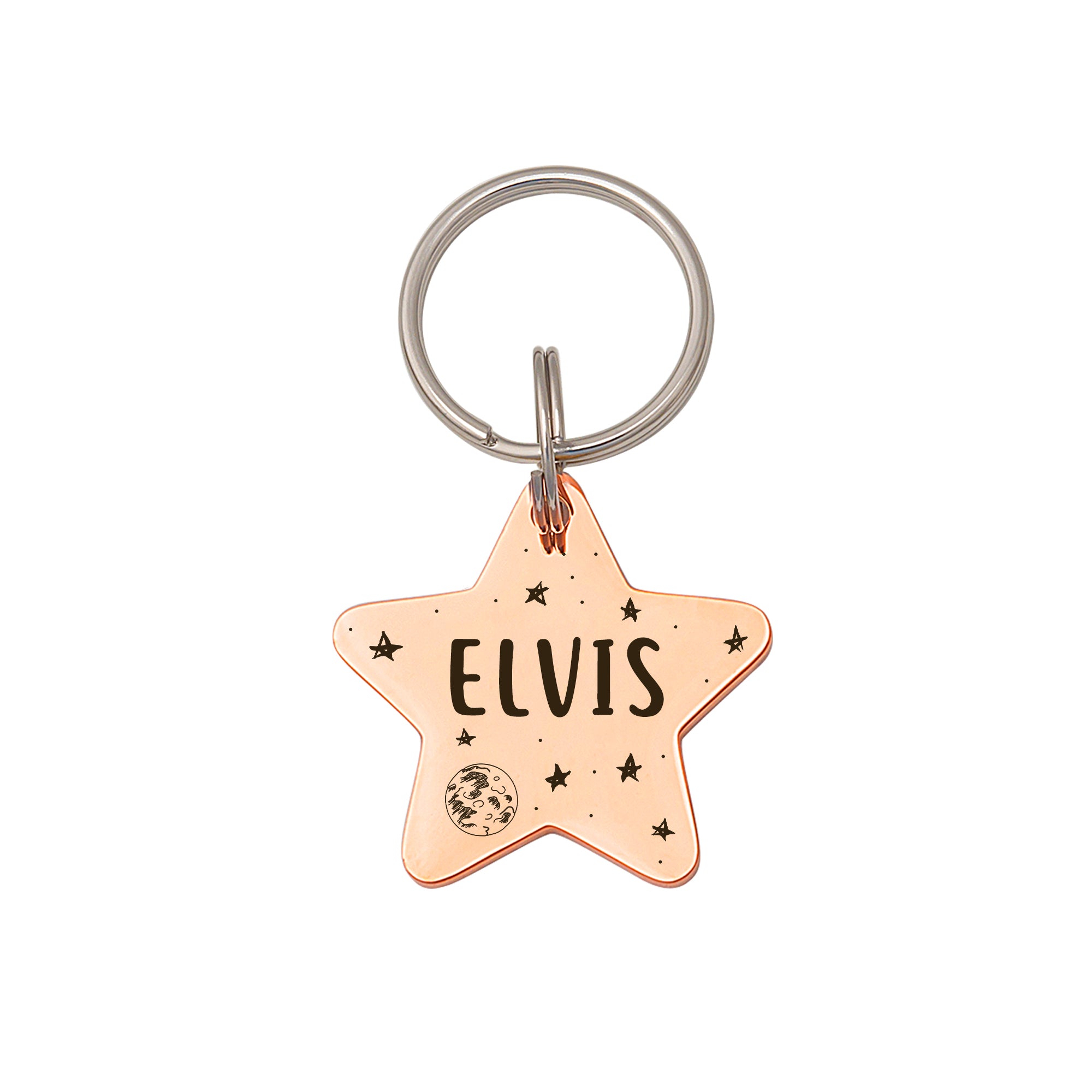 Star Space Themed Pet ID Dog Tag