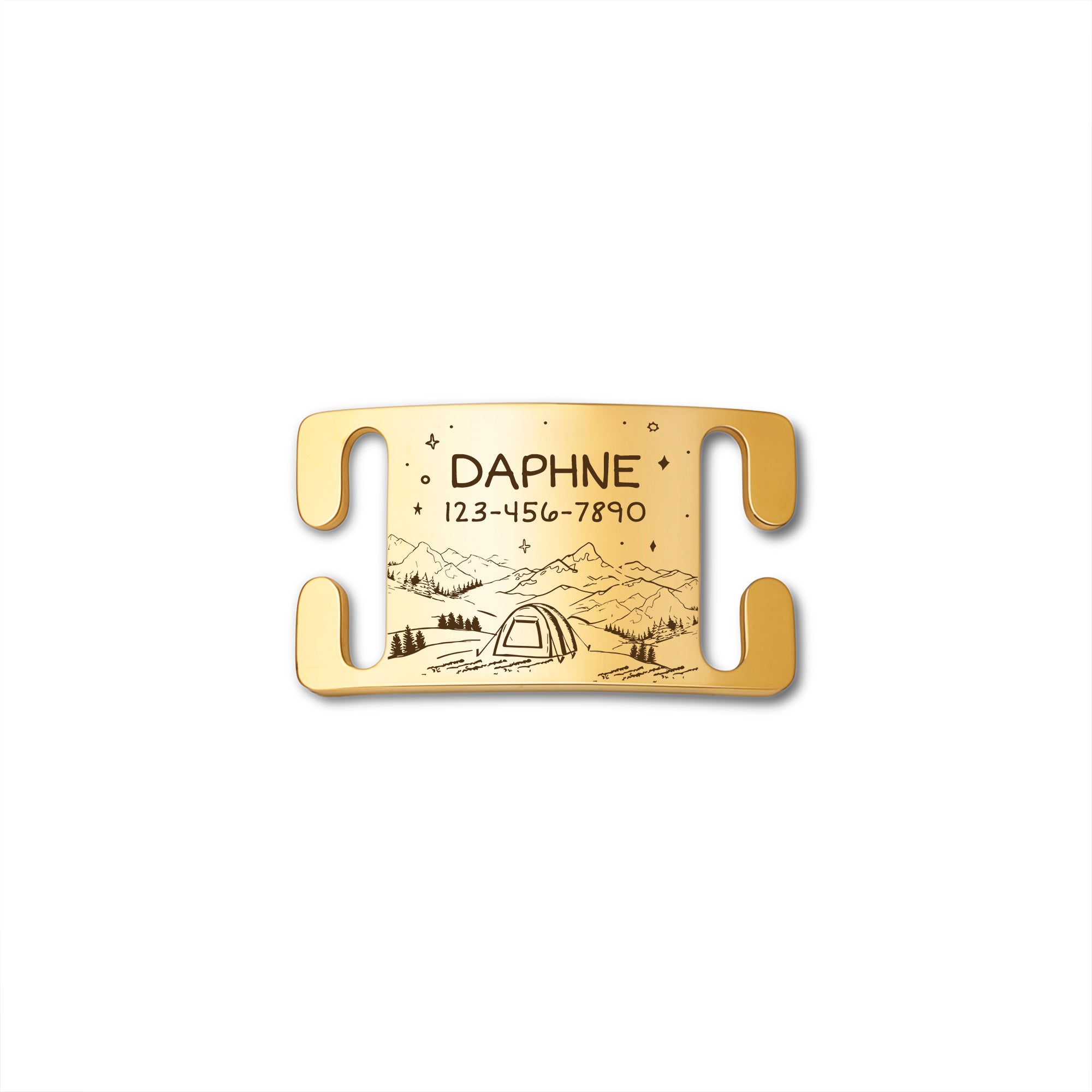 Outdoor Camping Slide On Pet ID Tag for Pets