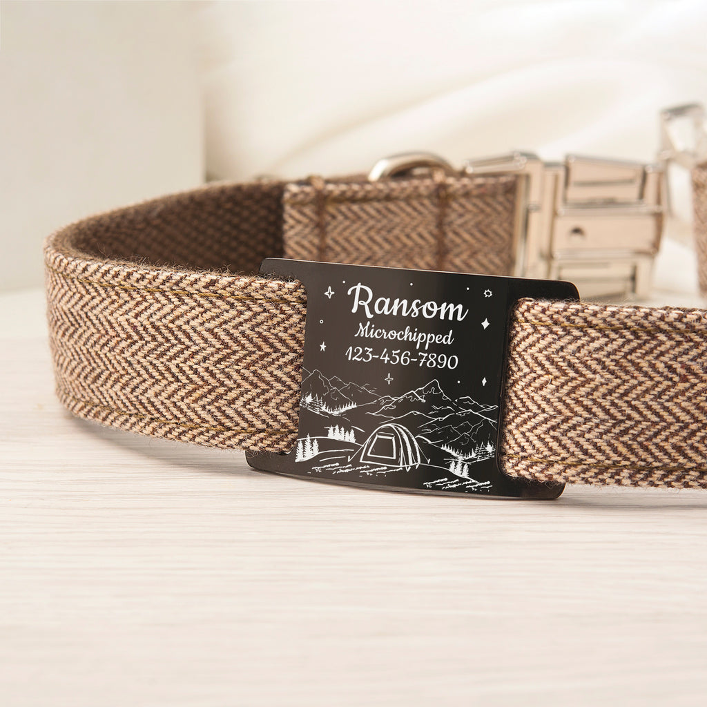 Outdoor Camping Slide On Pet ID Tag for Pets