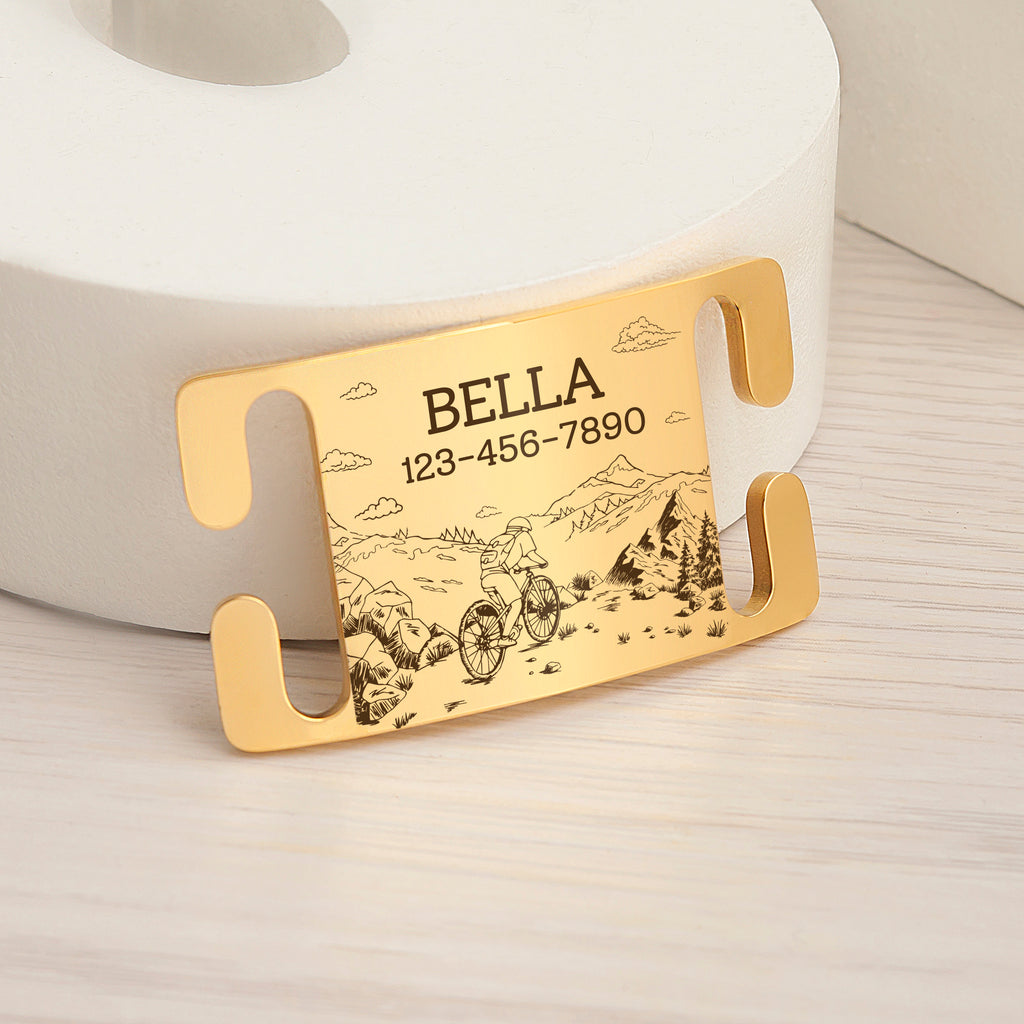 Outdoor Biking Slide-On Pet ID Tag