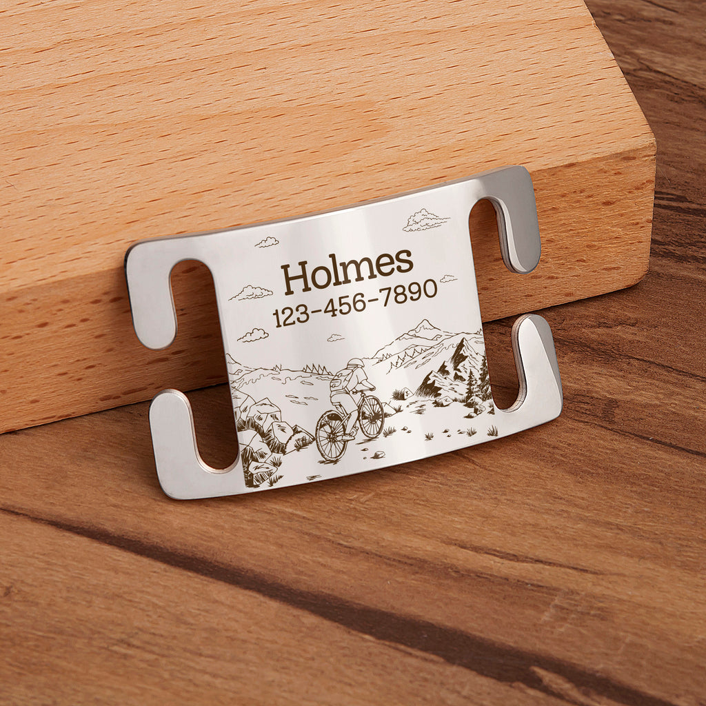 Outdoor Biking Slide-On Pet ID Tag